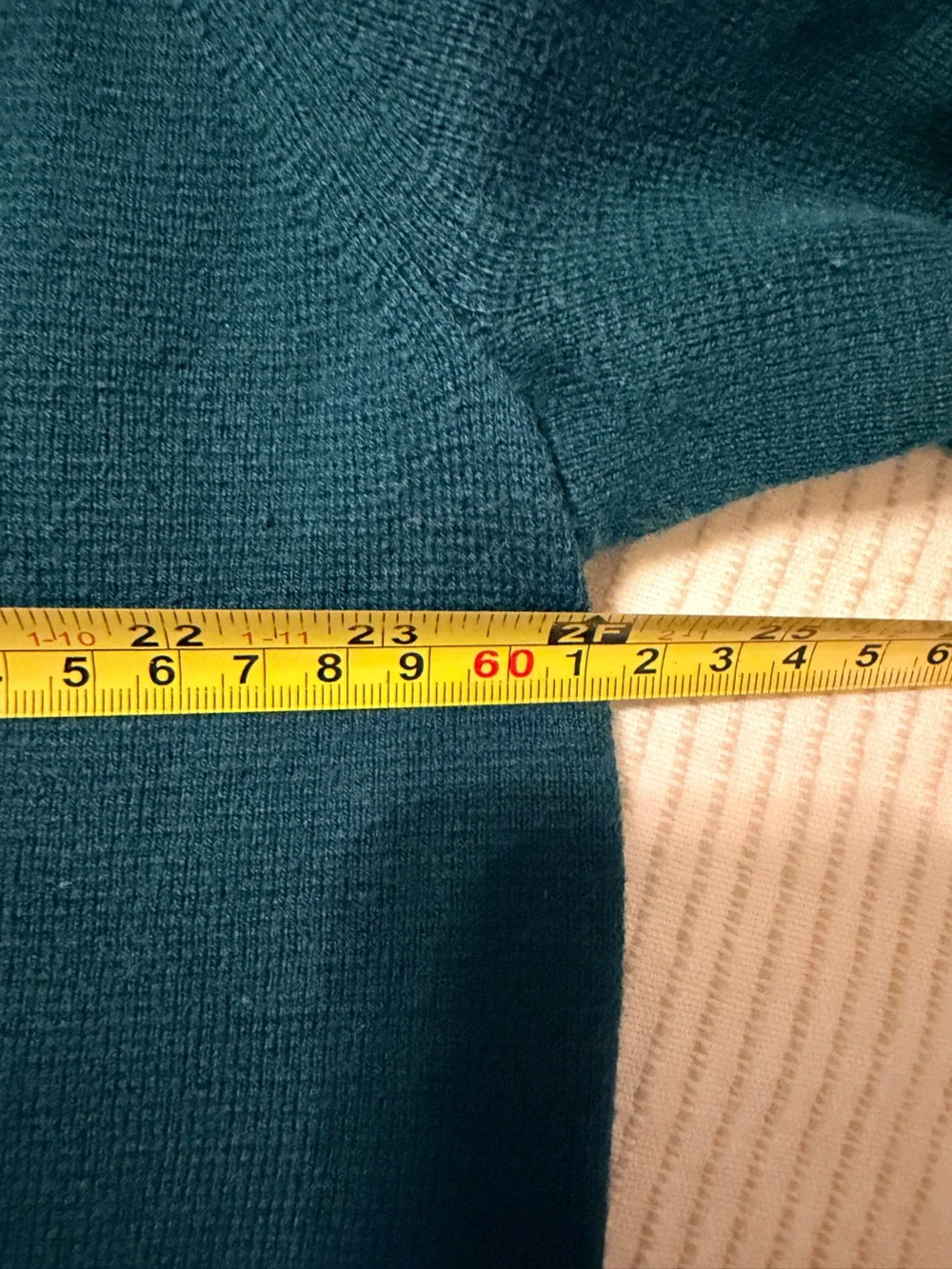 J.Crew Teal Open Front Long Cardigan Sweater Merino Wool Blend Large